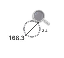 Труба нержавеющая 168,3х3,4 мм aisi 304L (03х18н10) электросварная