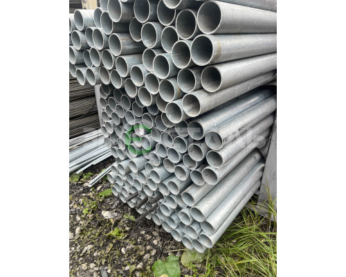 Труба водогазопроводная оцинкованная 80х4 мм 6 м (ВГП) Труба водогазопроводная оцинкованная 80х4 мм 6 м (ВГП)