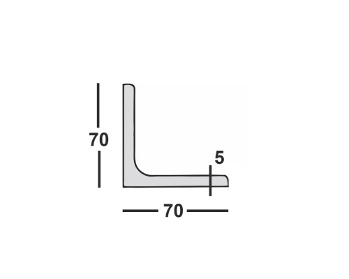 Уголок 70х5 металлический 12 м