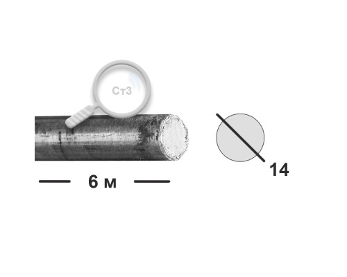 Круг горячекатаный 14 Ст3
