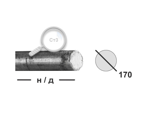 Круг горячекатаный 170 Ст3