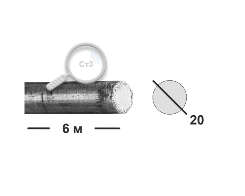 Круг горячекатаный 20 Ст3