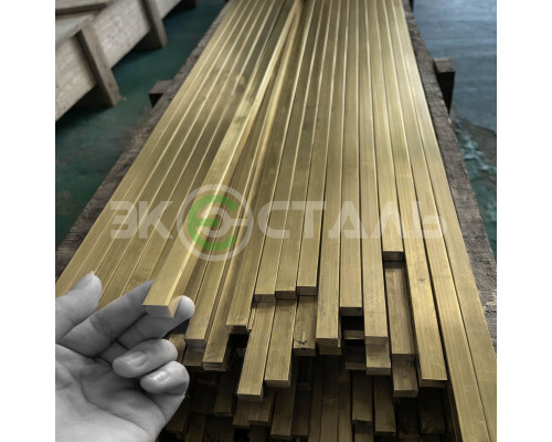 Латунный квадрат 8х8 мм ЛС59-1