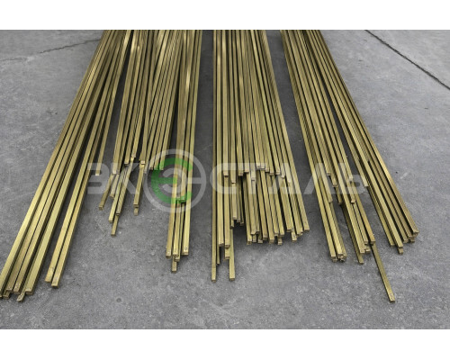 Латунный квадрат 8х8 мм ЛС59-1