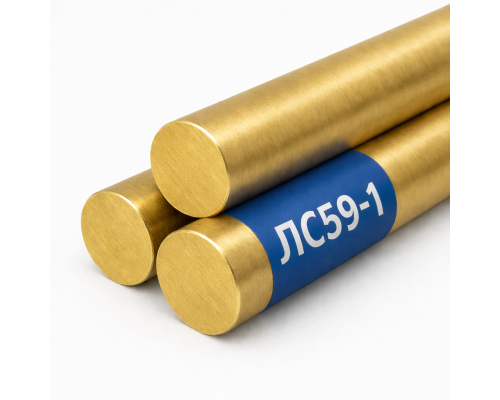 Латунный пруток 150 мм ЛС59-1 тянутый, матовый