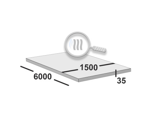 Лист горячекатаный 35 мм 1500х6000 ст3