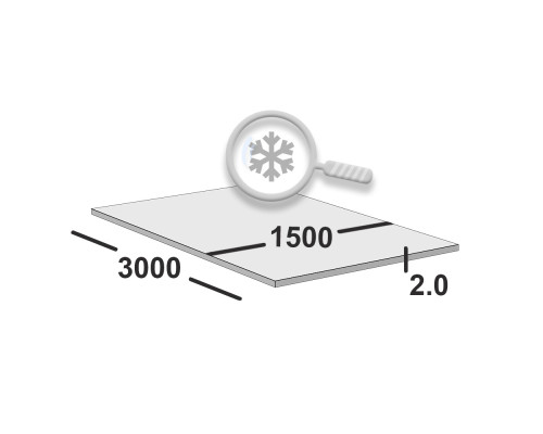 Лист холоднокатаный 2х1500х3000 Ст08пс (Север Сталь)