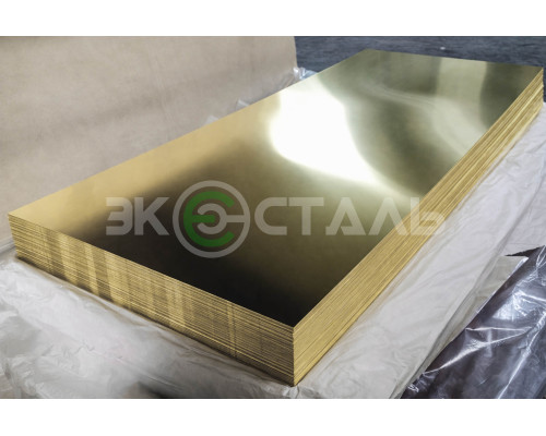 Латунный лист 3 мм 600х1500 ЛС59-1 г/к