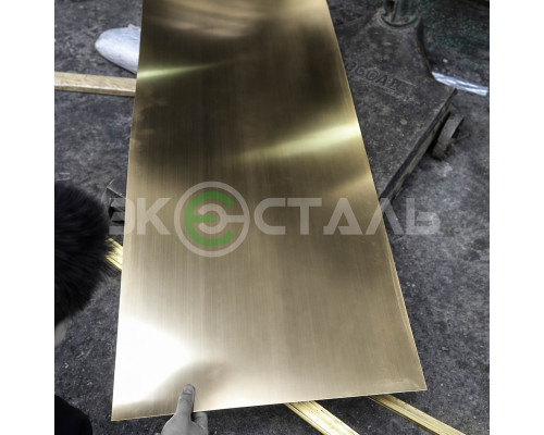 Латунный лист 3 мм 600х1500 ЛС59-1 г/к