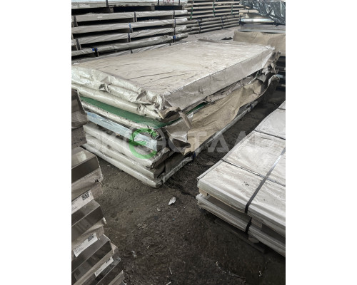 Лист нержавеющий 0.5 мм 1000х2000 aisi 321 (12х18н10т) 2B (матовый)