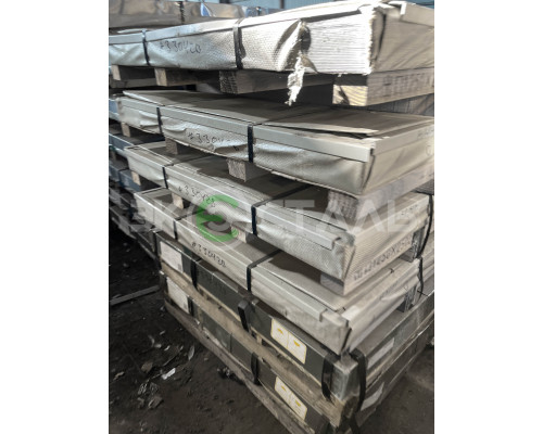 Лист нержавеющий 0.5 мм 1000х2000 aisi 321 (12х18н10т) 2B (матовый)