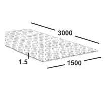 Лист алюминиевый 1,5 мм 1500х3000 ВД1АМ Квинтет