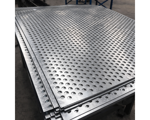 Лист нержавеющий перфорированный 0.4х1000х2000 Rv 0.5-1.1