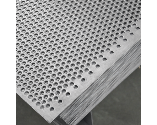Лист нержавеющий перфорированный 0.4х1000х2000 Rv 0.5-1.1