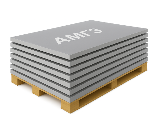 Плита алюминиевая АМГ3 12 мм 1200х3000 ГОСТ 17232-99