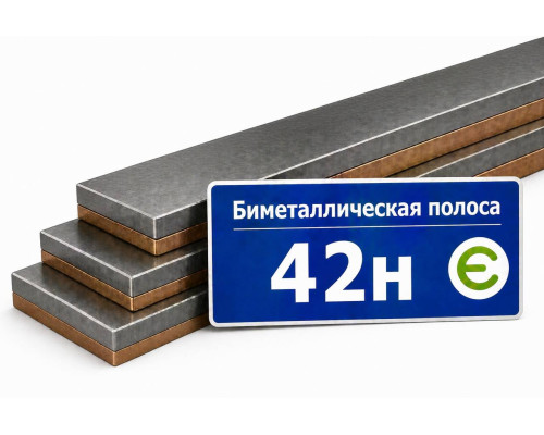 Биметаллическая полоса 42Н 1х90х700 мм