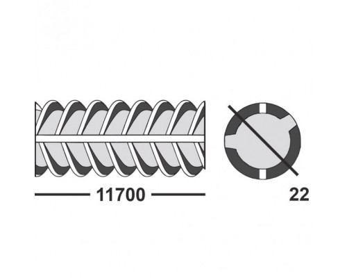 Арматура А3 А400 22 мм  Рифлёная