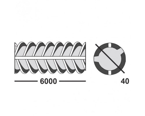 Арматура А3 А500С 40 мм 6 м Рифлёная