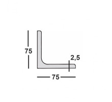 Уголок 75х2,5 металлический