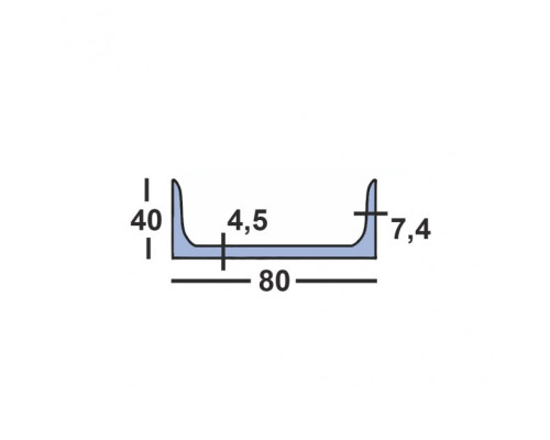 Швеллер 8У, 09г2с-15