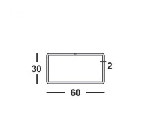 Труба профильная 60х30х2 прямоугольная