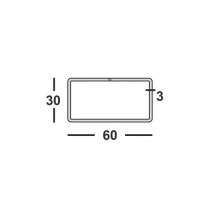 Труба профильная 60х30х3 прямоугольная