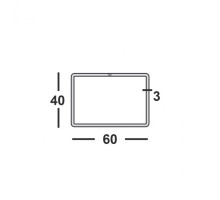 Труба профильная 60х40х3 прямоугольная