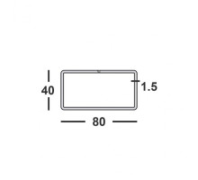 Труба профильная 80х40х1,5 прямоугольная