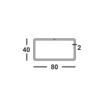 Труба профильная 80х40х2 прямоугольная