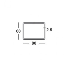 Труба профильная 80х60х2,5 прямоугольная