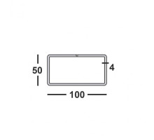 Труба профильная 100х50х4 прямоугольная