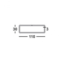 Труба профильная 110х30х3 прямоугольная