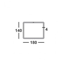 Труба профильная 180х140х4 прямоугольная