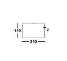 Труба профильная 250х150х6 прямоугольная