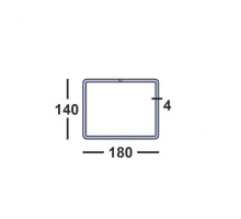 Труба профильная 180х140х4 09г2с прямоугольная