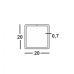 Труба профильная 20х20х0,7 квадратная