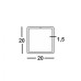 Труба профильная 20х20х1,5 квадратная
