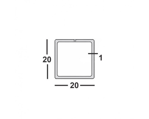 Труба профильная 20х20х1 квадратная