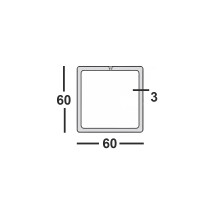 Труба профильная 60х60х3 квадратная