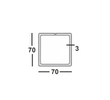 Труба профильная 70х70х3 квадратная