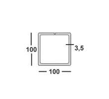 Труба профильная 100х100х3,5 квадратная
