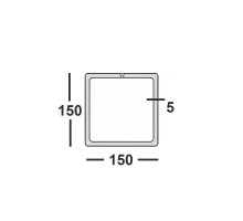 Труба профильная 150х150х5 квадратная