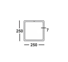 Труба профильная 250х250х7 квадратная