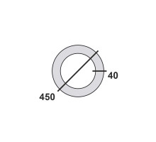 Труба бесшовная 450х40 Ст20