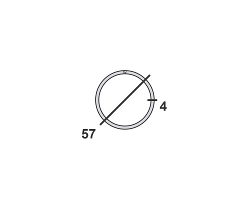 Труба круглая стальная 57х4 мм Ст.3 6 м