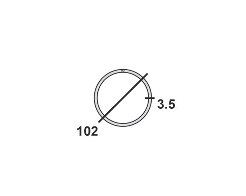 Труба круглая стальная 102х3,5 мм Ст.3 12 м