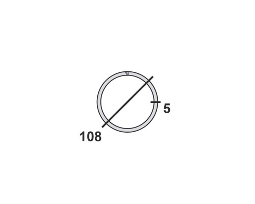 Труба круглая стальная 108х5 мм Ст.3 12 м