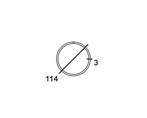 Труба круглая стальная 114х3 мм Ст.3 10-12 м