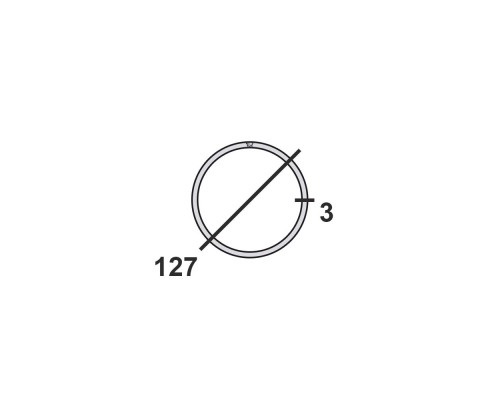 Труба круглая стальная 127х3 мм Ст.3 12 м