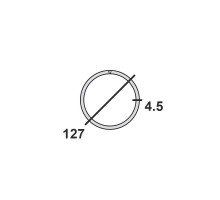 Труба круглая стальная 127х4,5 мм  Ст.3 10-12м